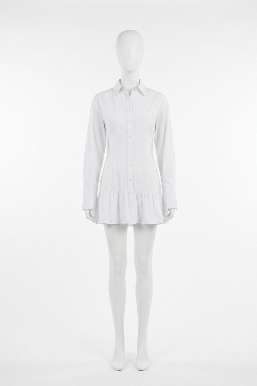 NEW NIA rayo mini dress in white